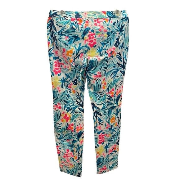 Lilly Pulitzer Womens Kelly Skinny Ankle Pant 2 Serene Blue Tippy Top Resort - Picture 2 of 8
